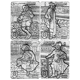 Pre-Owned 2018 Djibouti 'The Three Musketeers' Antique Finish 4-Coin Silver Set - VAT Free