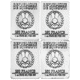 Pre-Owned 2018 Djibouti 'The Three Musketeers' Antique Finish 4-Coin Silver Set - VAT Free