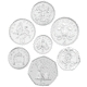 Pre-Owned 2008 UK Coinage and Emblems of Britain Proof Silver 14-Coin Collection - Damaged Box -  VAT Free