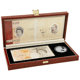 Pre-Owned 1996 Queen Elizabeth II 70th Birthday Proof Silver Crown and Ten-Pound Note Set - VAT Free