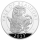 Pre-Owned 2023 UK Tudor Beasts Yale of Beaufort 5oz Proof Silver Coin - Missing Outer Box - VAT Free
