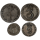 Pre-Owned 1746 UK George II Maundy Money Silver 4-Coin Set - VAT Free