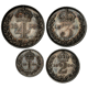 Pre-Owned 1894 UK Victoria Maundy Money Silver 4-Coin Set - VAT Free