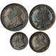 Pre-Owned 1901 UK Victoria Maundy Money Silver 4-Coin Set - VAT Free