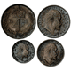 Pre-Owned 1908 UK Edward VII Maundy Money Silver 4-Coin Set - VAT Free
