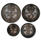 Pre-Owned 1911 UK George V Maundy Money Silver 4-Coin Set - VAT Free