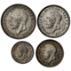 Pre-Owned 1928 UK George V Maundy Money Silver 4-Coin Set - VAT Free