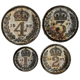 Pre-Owned 1937 UK George VI Maundy Money Silver 4-Coin Set - VAT Free