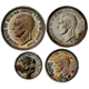 Pre-Owned 1937 UK George VI Maundy Money Silver 4-Coin Set - VAT Free