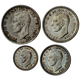 Pre-Owned 1938 UK George VI Maundy Money Silver 4-Coin Set - VAT Free