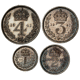 Pre-Owned 1941 UK George VI Maundy Money Silver 4-Coin Set - VAT Free