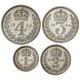 Pre-Owned 1944 UK George VI Maundy Money Silver 4-Coin Set - VAT Free