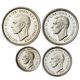 Pre-Owned 1948 UK George VI Maundy Money Silver 4-Coin Set - VAT Free