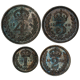 Pre-Owned 1958 UK Elizabeth II Maundy Money Silver 4-Coin Set - VAT Free