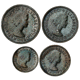 Pre-Owned 1958 UK Elizabeth II Maundy Money Silver 4-Coin Set - VAT Free