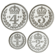 Pre-Owned 1987 UK Elizabeth II Maundy Money Silver 4-Coin Set - VAT Free