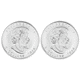 Pre-Owned 2018 Canadian Maple 30th Anniversary 1oz Silver 2-Coin Set - VAT Free