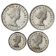 Pre-Owned 2000 UK Elizabeth II Maundy Money Silver 4-Coin Set - VAT Free