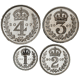 Pre-Owned 2007 UK Elizabeth II Maundy Money Silver 4-Coin Set - VAT Free