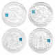 Pre-Owned UK Countdown to London 2012 £5 Piedfort Proof Silver 4-Coin Collection - VAT Free