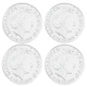 Pre-Owned UK Countdown to London 2012 £5 Piedfort Proof Silver 4-Coin Collection - VAT Free