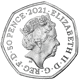 Pre-Owned 2021 UK Tales of the Earth: Plesiosaurus 50p Proof Silver Coin - VAT Free