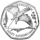 Pre-Owned 2021 UK Tales of the Earth: Dimorphodon 50p Proof Silver Coin - VAT Free