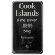 Pre-Owned 2021 Cook Islands: HMS Bounty 50g Silver Coin Bar - VAT Free