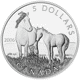 Pre-Owned 2006 Canadian Horse and Foal $5 Proof Silver Coin and Stamp Set - VAT Free