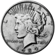 Pre-Owned 1934 USA Peace Dollar Denver Silver Coin - VAT Free