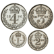 Pre-Owned 1896 UK Victoria Maundy Money Silver 4-Coin Set - Unboxed - VAT Free