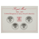 Pre-Owned 1984-1987 UK £1 Proof Silver 4-Coin Collection - Damaged Certificate - VAT Free