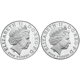 Pre-Owned 2005 UK Nelson and Trafalgar Proof Silver Crown 2-Coin Set - Damaged Sleeve - VAT Free