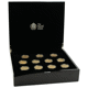 Pre-Owned 2007 Alderney 'A History of the Monarchy' £5 Gold-Plated Proof Silver 23-Coin Collection -