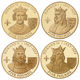 Pre-Owned 2007 Alderney 'A History of the Monarchy' £5 Gold-Plated Proof Silver 23-Coin Collection -