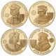 Pre-Owned 2007 Alderney 'A History of the Monarchy' £5 Gold-Plated Proof Silver 23-Coin Collection -