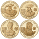 Pre-Owned 2007 Alderney 'A History of the Monarchy' £5 Gold-Plated Proof Silver 23-Coin Collection -