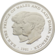 Pre-Owned 1981 UK Prince of Wales and Lady Diana Royal Wedding Proof Silver Coin - VAT Free
