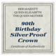 Pre-Owned 1990 UK Queen Mother 90th Birthday Proof Silver Crown - VAT Free