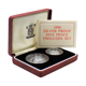 Pre-Owned UK 1990 Five Pence Proof Silver 2-Coin Set - VAT Free