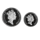 Pre-Owned UK 1990 Five Pence Proof Silver 2-Coin Set - VAT Free