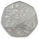 Pre-Owned 1944-1994 UK D-Day Commemorative 50p Proof Silver Coin - VAT Free