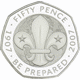 Pre-Owned 2007 UK Scouts 100 Years of Adventure 50p Proof Silver Coin - VAT Free