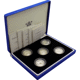 Pre-Owned 2003-2007 UK £1 Proof Silver 5-Coin Set - VAT Free