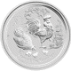 Pre-Owned 2017 Australian Lunar Rooster 2oz Silver Coin - VAT Free