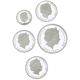 Pre-Owned 2000 Australian Coins of the 20th Century Monarchs 5 Silver Proof Coin Set - VAT Free