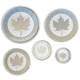 Pre-Owned 2003 Canadian Maple Hologram Silver 5-Coin Set - VAT Free