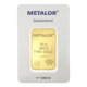 Metalor Stamped 50g Gold Bar