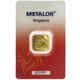 Metalor 1oz Cast Gold Bar in Assay Card