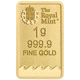 The Royal Mint Secure Britannia 1g Gold Bar